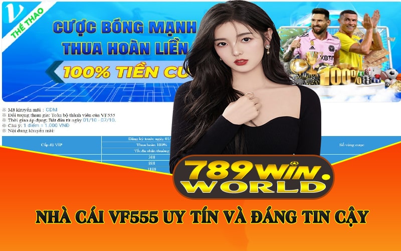 Tổng Quan Nhà Cái VF555 - Khuyến Mãi VF555 Tặng 128k 2 Nhà cái VF555 uy tín và đáng tin cậy